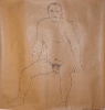 #210 Seated Model 39x40 Signed $12,000