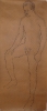 #274 Male Nude 31.5x72 Signed $16,000