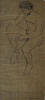 #323 Seated Figure Drawing 1976 31x69 Signed $18,000